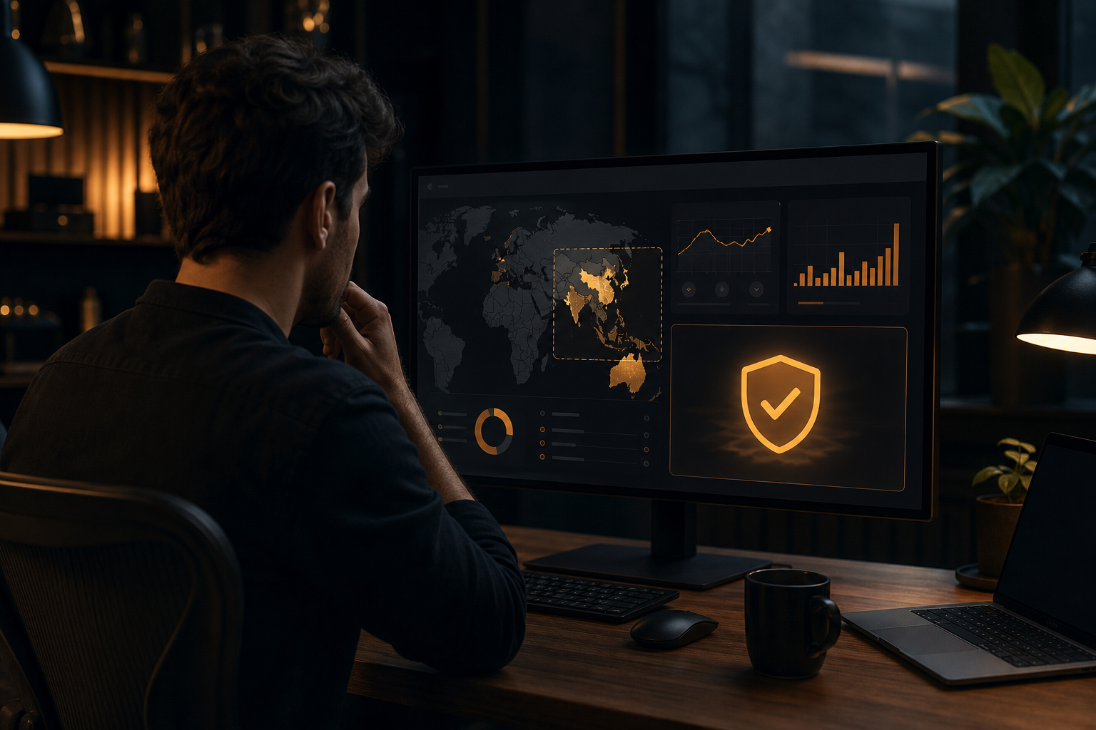 Developer reviewing a notification dashboard with audience boundaries and delivery safeguards